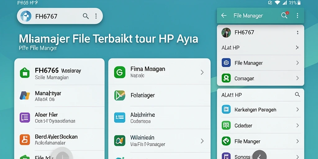 Tampilan antarmuka FH6767 yang memudahkan pengelolaan file.