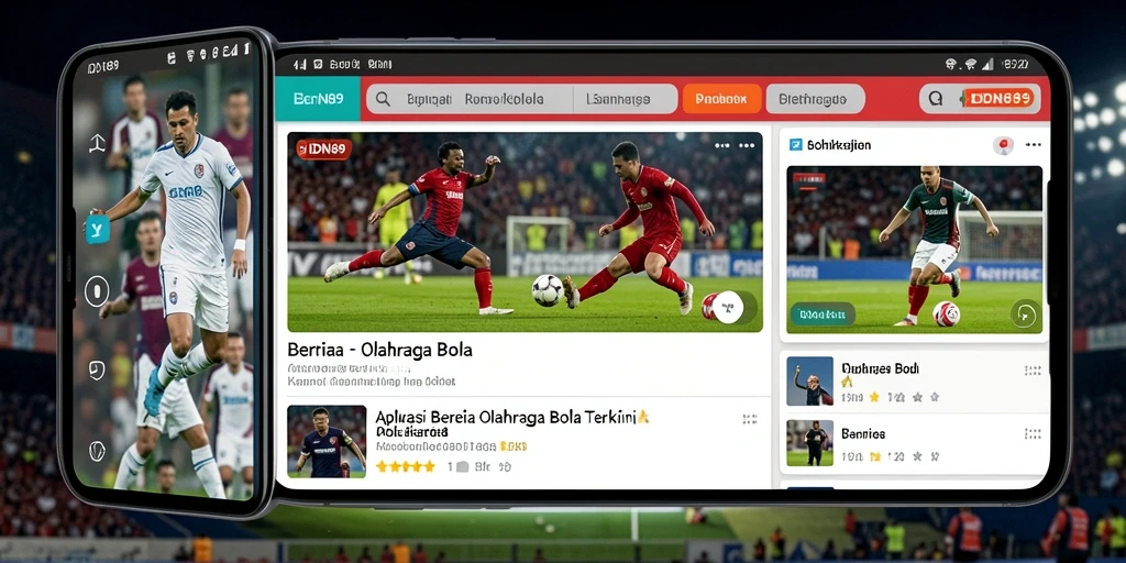 Antarmuka aplikasi IDN89 yang informatif dan menarik.