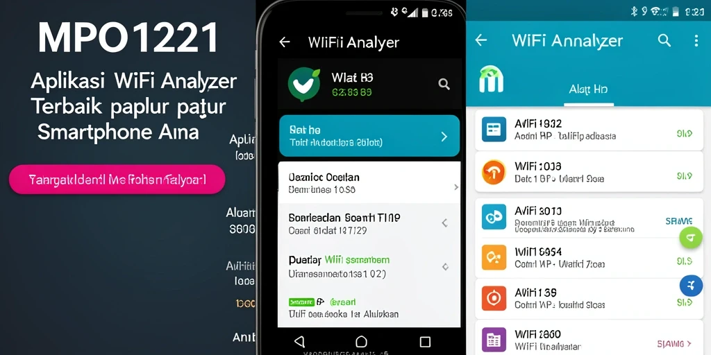 Antarmuka MPO1221 saat menganalisis jaringan WiFi.