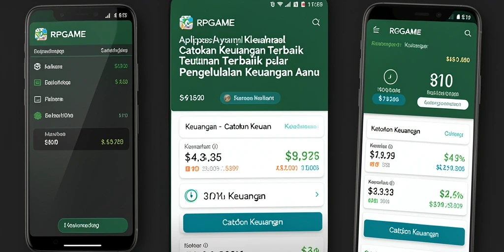 Tampilan antarmuka RPGAME yang sederhana dan informatif.